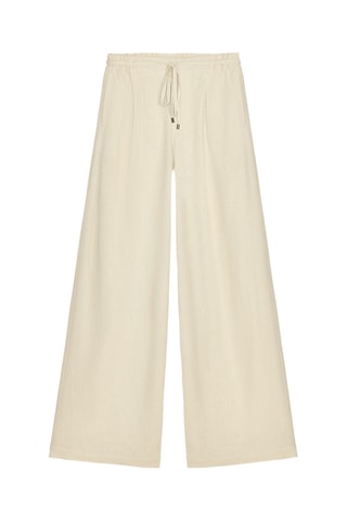 Pantalon wide legs en lin - Ecru