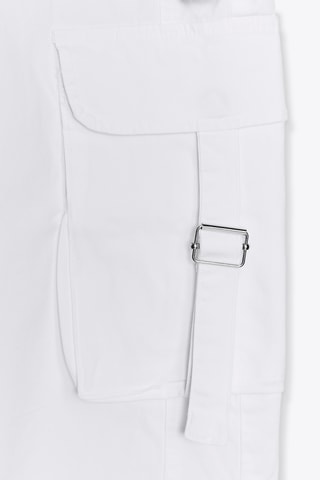 Pantalon cargo - Blanc
