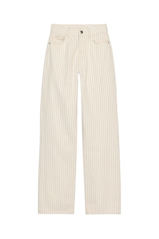 Jean straight taille haute - Ecru