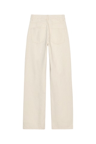 Jean straight taille haute - Ecru