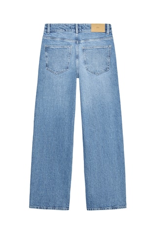 Jean taille haute - Bleu-gris