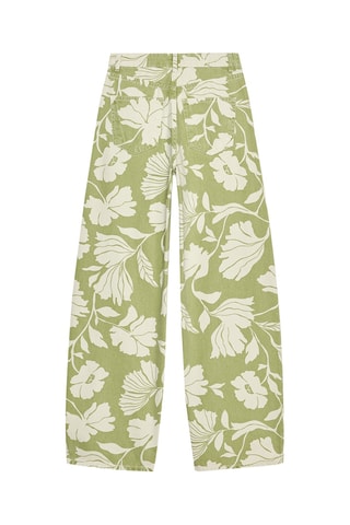 Jean straight taille haute - Vert clair