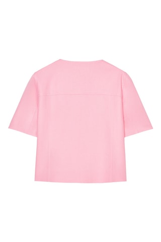 Veste en lin - Vieux rose et doré