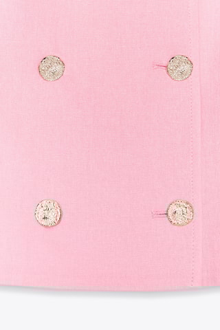 Veste en lin - Vieux rose et doré