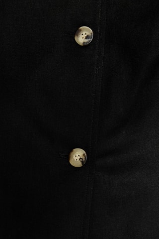 Veste sans manches en lin - Noir