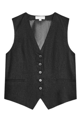 Veste sans manches en lin - Noir