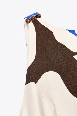 Top - Blanc et bleu roi