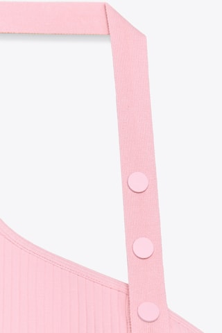 Top asymétrique - Rose