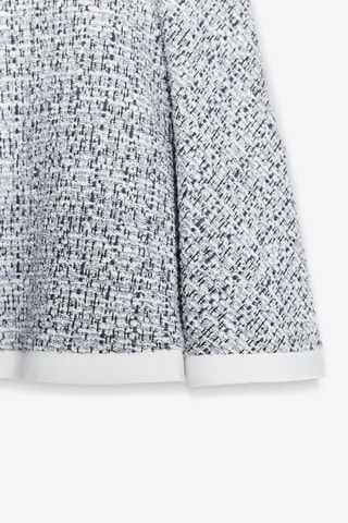 Top en tweed - Bleu marine chiné