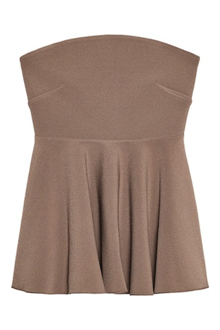 Top bustier - Marron clair