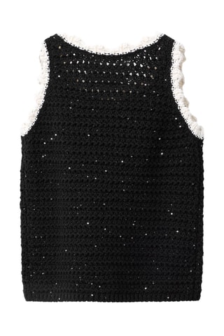 NA  TOP M SISA MINILENTEJUELAS INTARSIA LAZO COL 1