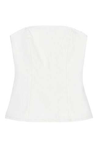 Top bustier - Blanc
