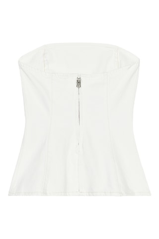 Top bustier - Blanc