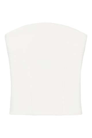 Top bustier - Blanc