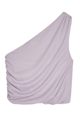 Crop rop drapé asymétrique - Violet