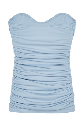 Top bustier - Bleu-gris