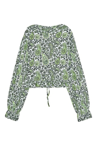 Top volanté - Vert clair