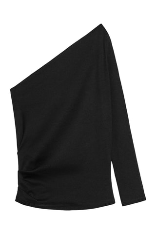 Top asymétrique - Noir