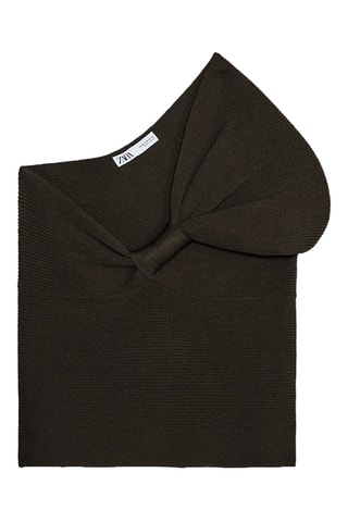 Top asymétrique - Noir