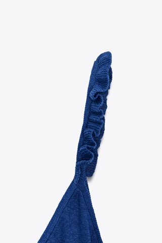 Crop top - Bleu cobalt