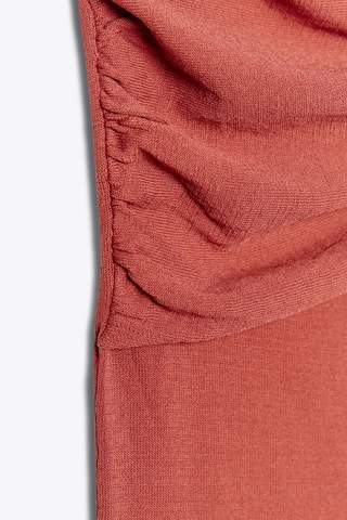 Top asymétrique - Rouge brique