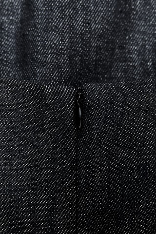 Top bustier en jean - Noir