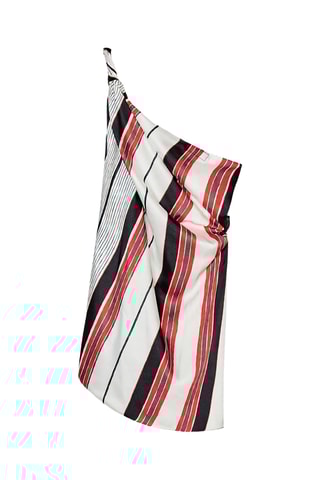 Top asymétrique - Blanc et noir