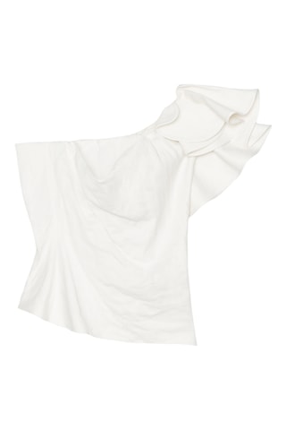 Top asymétrique - Ecru