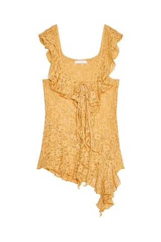 Top en dentelle - Orange