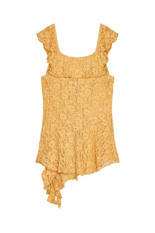 Top en dentelle - Orange