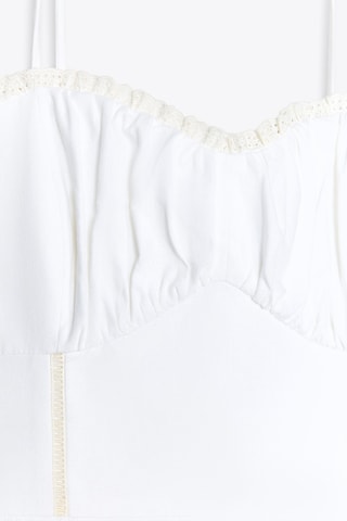 Robe longue en lin - Blanc