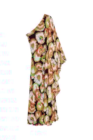 Robe asymétrique - Noir et marron