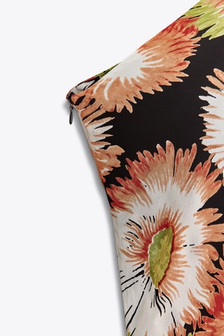 Robe asymétrique - Noir et marron