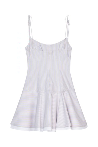 Robe patineuse - Bleu clair et blanc