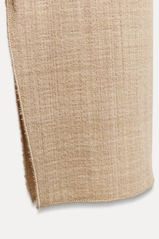 Robe longue en laine - Marron clair