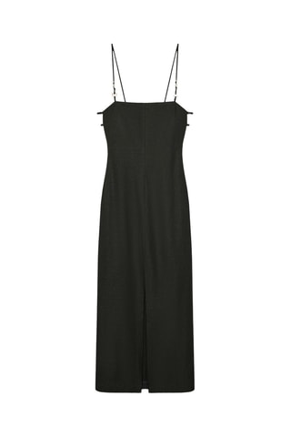 Robe longue en lin - Noir