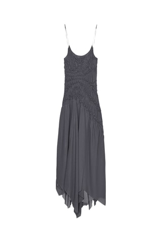 Robe volantée - Gris