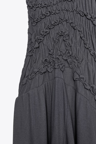 Robe volantée - Gris