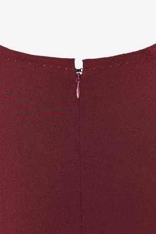 Robe midi - Bordeaux