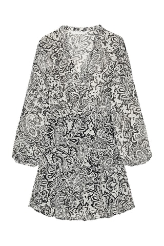 Robe droite - Noir et blanc