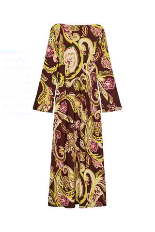 Robe plissée - Marron