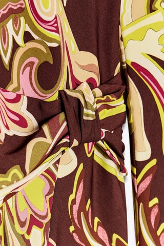 Robe plissée - Marron