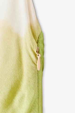 Robe drapée - Rose et vert clair