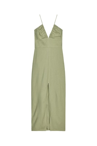 Robe midi en lin - Vert d’eau