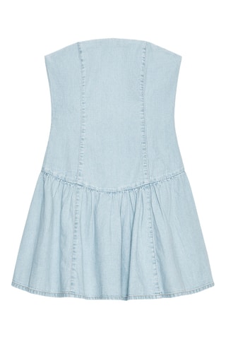Robe bustier en jean - Bleu clair