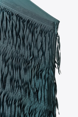 Robe asymétrique - Vert-gris