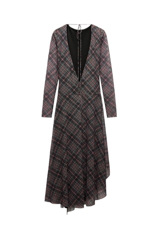 Robe trapèze - Rouge et noir