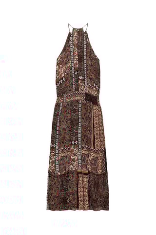 Robe midi - Marron foncé