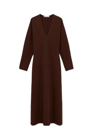 Robe midi - Marron