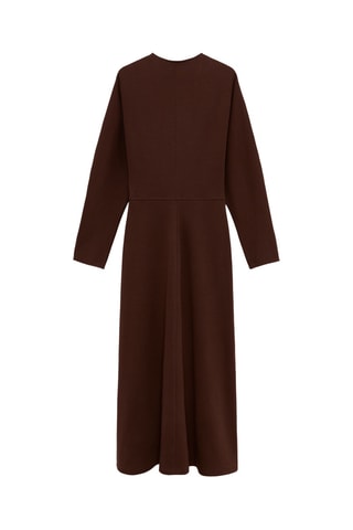 Robe midi - Marron